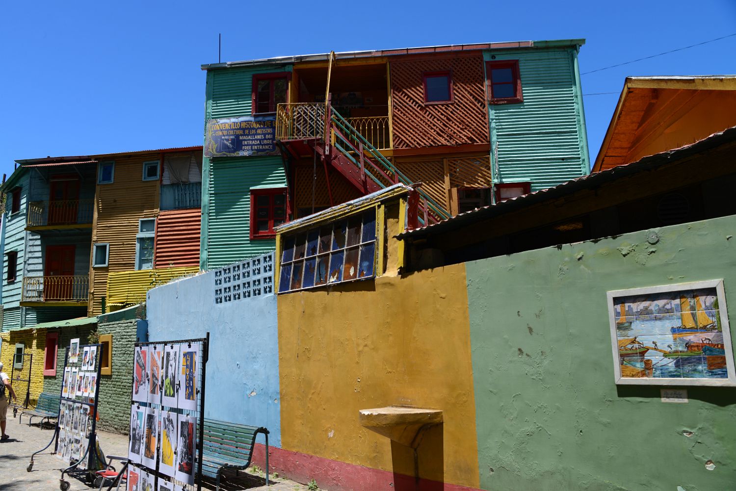 18 Colourful Buildings And Relief Caminito La Boca Buenos Aires